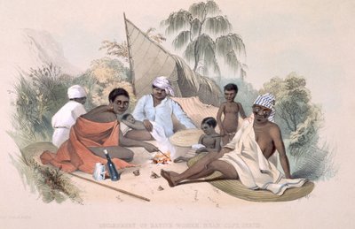 The Aboriginal Inhabitants: Encampment of Native Women, near Cape Jervis, from 